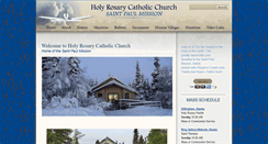 Desktop Screenshot of holyrosaryalaska.org